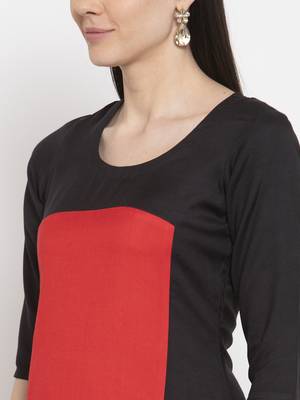 Black handloom viscose rayon salwar 3