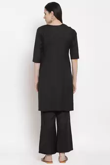 Black handloom viscose rayon salwar