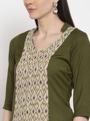 Green handloom viscose rayon salwar 2