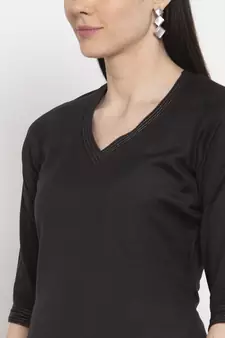 Black handloom viscose rayon salwar