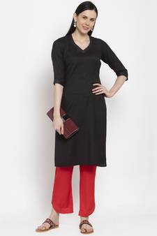 Black handloom viscose rayon salwar
