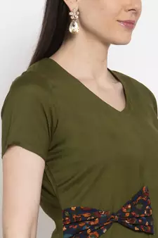 Green handloom viscose rayon salwar