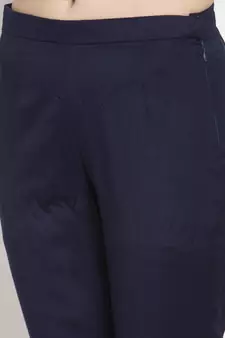 Blue handloom viscose rayon salwar