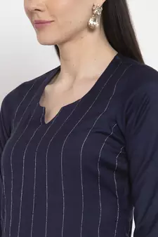 Blue handloom viscose rayon salwar