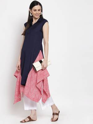 Blue handloom viscose rayon salwar 1