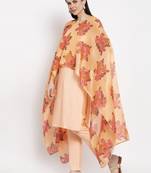 Orange handloom kota doria salwar