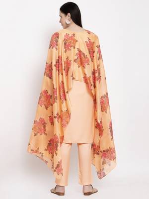 Orange handloom kota doria salwar 2