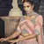 PEACH SEQUINS EMBROIDERED NET SEMI STITCHED BRIDAL LEHENGA