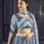 GREY SEQUINS EMBROIDERED NET SEMI STITCHED BRIDAL LEHENGA
