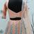 PEACH SEQUINS EMBROIDERED NET SEMI STITCHED BRIDAL LEHENGA