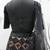 BLACK SEQUINS EMBROIDERED NET SEMI STITCHED BRIDAL LEHENGA