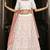 PEARL-WHITE SEQUINS EMBROIDERED GEORGETTE SEMI STITCHED BRIDAL LEHENGA