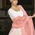 PEARL-WHITE SEQUINS EMBROIDERED GEORGETTE SEMI STITCHED BRIDAL LEHENGA