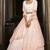 PEARL-WHITE SEQUINS EMBROIDERED GEORGETTE SEMI STITCHED BRIDAL LEHENGA