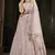 DUSTY-PINK SEQUINS EMBROIDERED GEORGETTE SEMI STITCHED BRIDAL LEHENGA