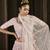DUSTY-PINK SEQUINS EMBROIDERED GEORGETTE SEMI STITCHED BRIDAL LEHENGA