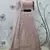 DUSTY-PINK SEQUINS EMBROIDERED GEORGETTE SEMI STITCHED BRIDAL LEHENGA