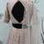 DUSTY-PINK SEQUINS EMBROIDERED GEORGETTE SEMI STITCHED BRIDAL LEHENGA