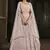 DUSTY-PINK SEQUINS EMBROIDERED GEORGETTE SEMI STITCHED BRIDAL LEHENGA