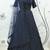 NAVY-BLUE SEQUINS EMBROIDERED GEORGETTE SEMI STITCHED BRIDAL LEHENGA
