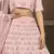 PINK SEQUINS EMBROIDERED GEORGETTE SEMI STITCHED BRIDAL LEHENGA