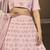 PINK SEQUINS EMBROIDERED GEORGETTE SEMI STITCHED BRIDAL LEHENGA