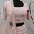 PINK SEQUINS EMBROIDERED GEORGETTE SEMI STITCHED BRIDAL LEHENGA