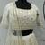 PEARL-WHITE SEQUINS EMBROIDERED GEORGETTE SEMI STITCHED BRIDAL LEHENGA