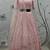 PINK SEQUINS EMBROIDERED GEORGETTE SEMI STITCHED BRIDAL LEHENGA