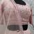 PINK SEQUINS EMBROIDERED GEORGETTE SEMI STITCHED BRIDAL LEHENGA