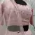 PINK SEQUINS EMBROIDERED GEORGETTE SEMI STITCHED BRIDAL LEHENGA