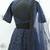 NAVY-BLUE SEQUINS EMBROIDERED GEORGETTE SEMI STITCHED BRIDAL LEHENGA