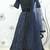 NAVY-BLUE SEQUINS EMBROIDERED GEORGETTE SEMI STITCHED BRIDAL LEHENGA