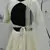 PEARL-WHITE SEQUINS EMBROIDERED GEORGETTE SEMI STITCHED BRIDAL LEHENGA