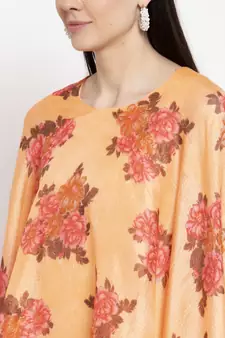 Orange handloom kota doria salwar