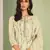 Cream embroidered pure silk salwar