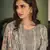 Grey embroidered pure silk salwar