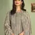 Grey embroidered pure silk salwar