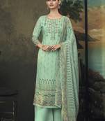 Green digital print cotton salwar