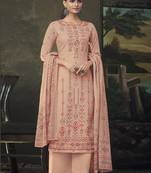 Peach digital print cotton salwar