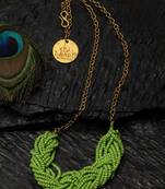 Green pearl necklaces