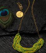 Green pearl necklaces