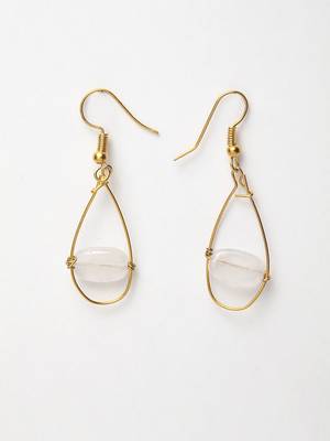 Pink pearl earrings 2