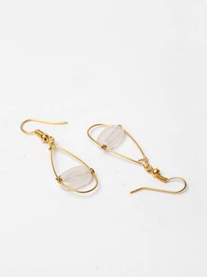 Pink pearl earrings 3