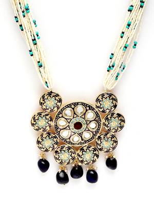 Blue pearl necklaces 2