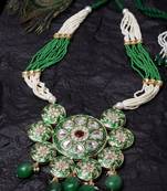 Green pearl necklaces