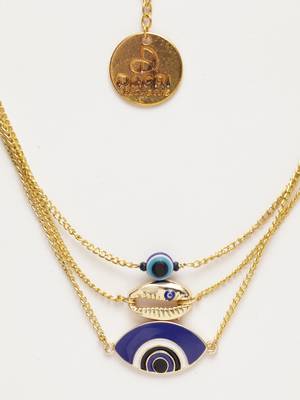 Blue pearl necklaces 1