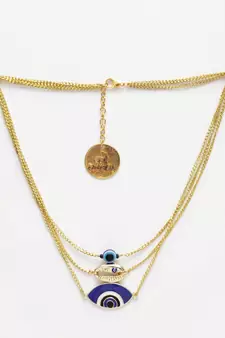 Blue pearl necklaces