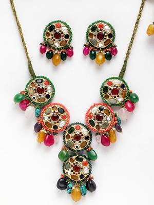 Multicolor pearl necklace-sets 2