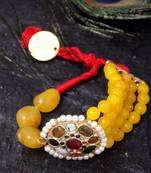 Yellow pearl bracelets